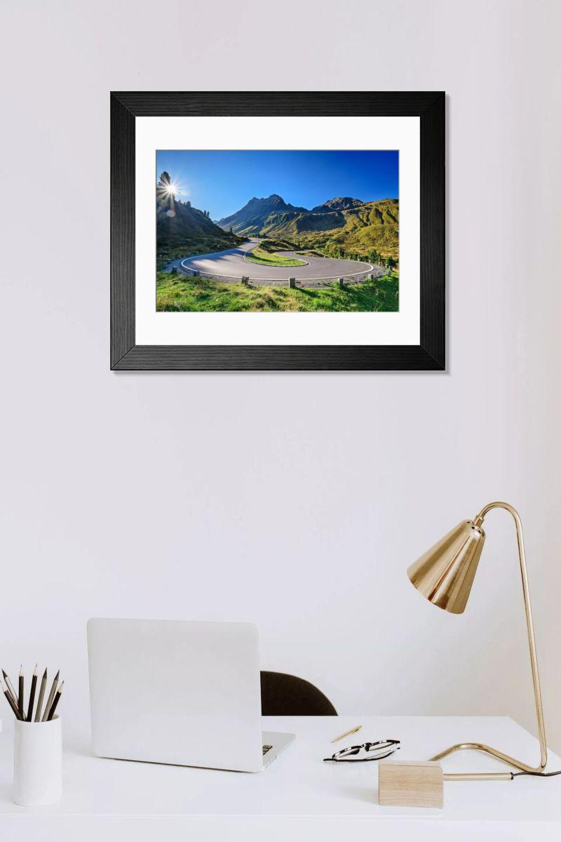 Shown hanging in a room: Modern 14"x12" (36x31cm)
