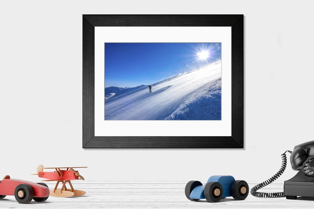Shown hanging in a room: Modern 14"x12" (36x31cm)