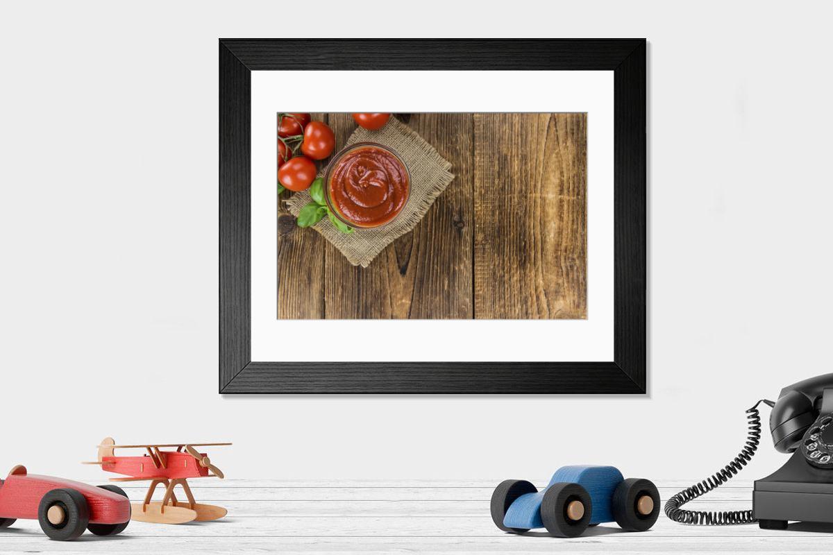 Shown hanging in a room: Modern 14"x12" (36x31cm)