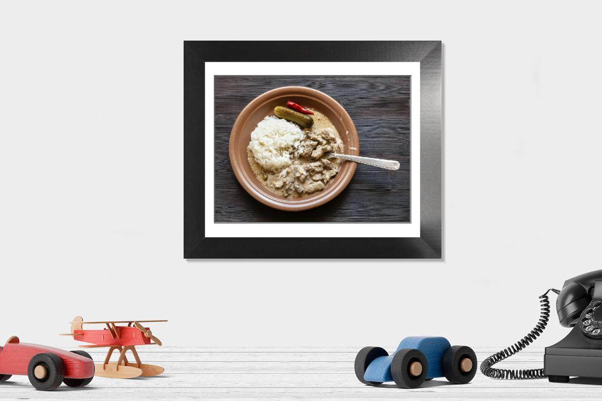 Shown hanging in a room: Modern 12"x10"