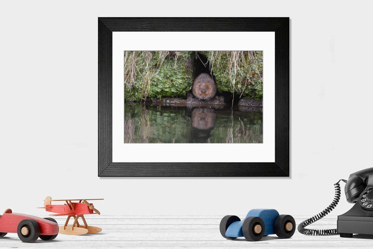 Shown hanging in a room: Modern 14"x12" (36x31cm)