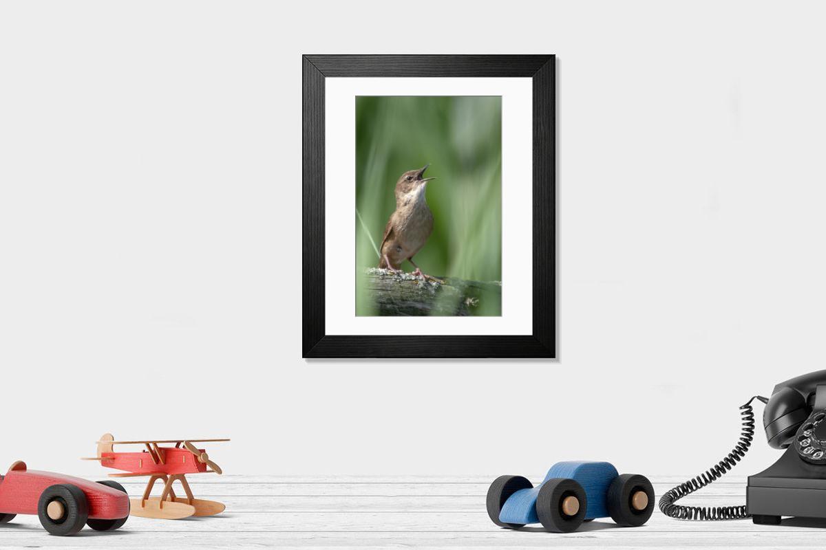 Shown hanging in a room: Modern 14"x12" (36x31cm)