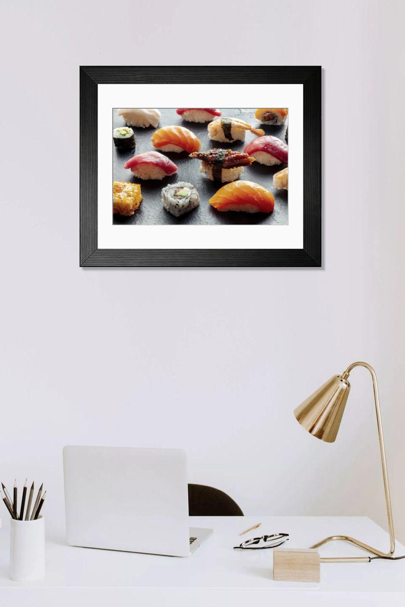 Shown hanging in a room: Modern 14"x12" (36x31cm)