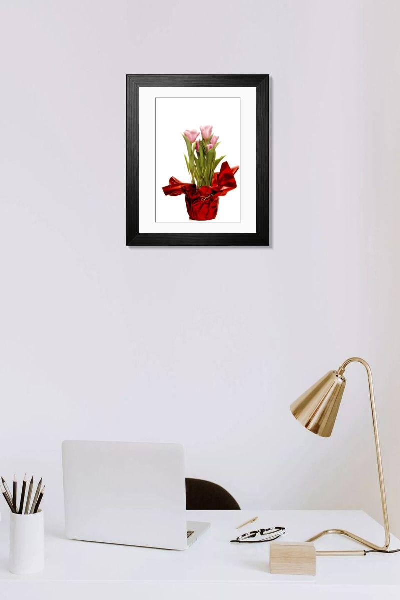 Shown hanging in a room: Modern 14"x12" (36x31cm)