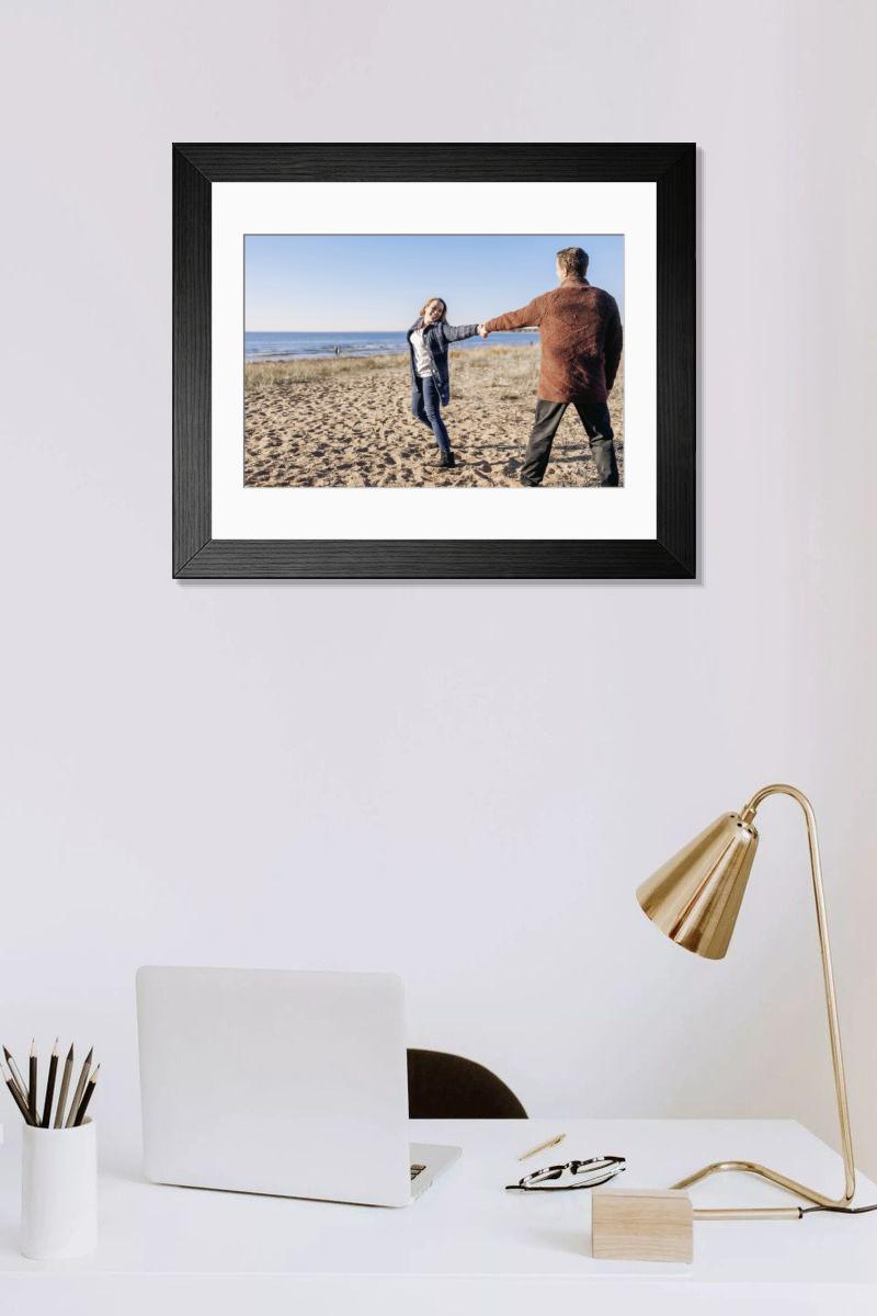 Shown hanging in a room: Modern 14"x12" (36x31cm)