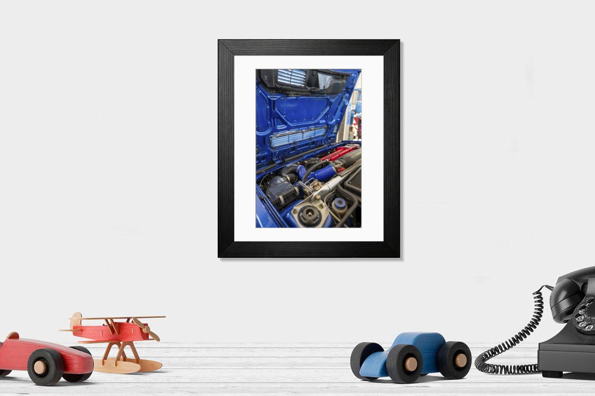 Shown hanging in a room: Modern 14"x12" (36x31cm)
