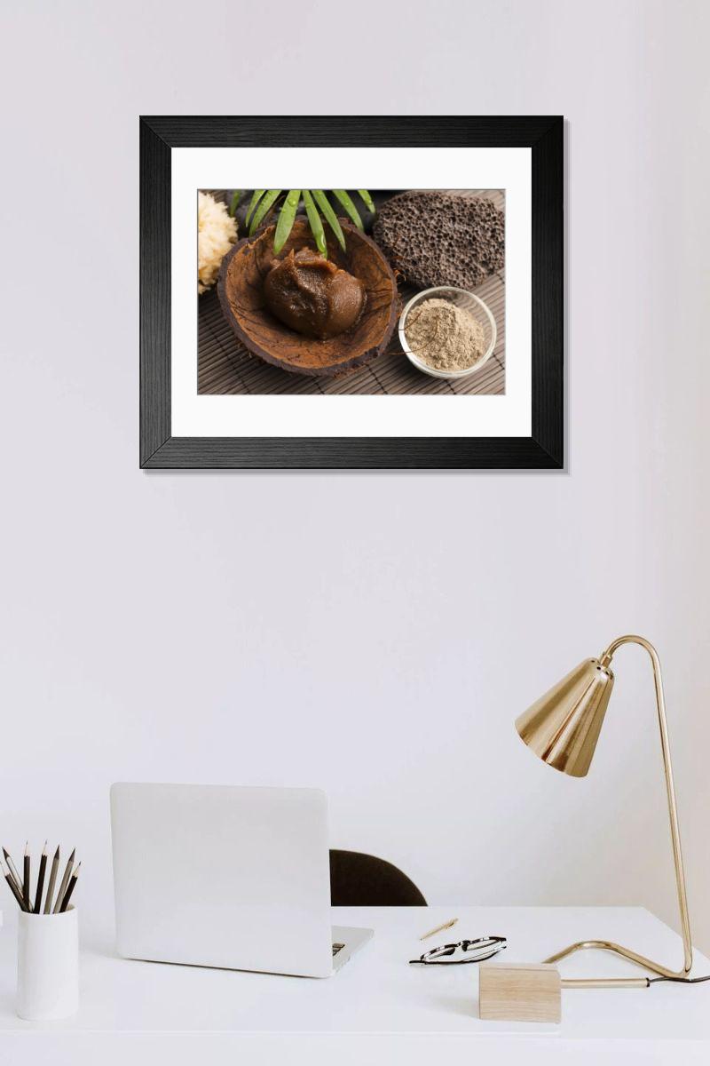 Shown hanging in a room: Modern 14"x12" (36x31cm)