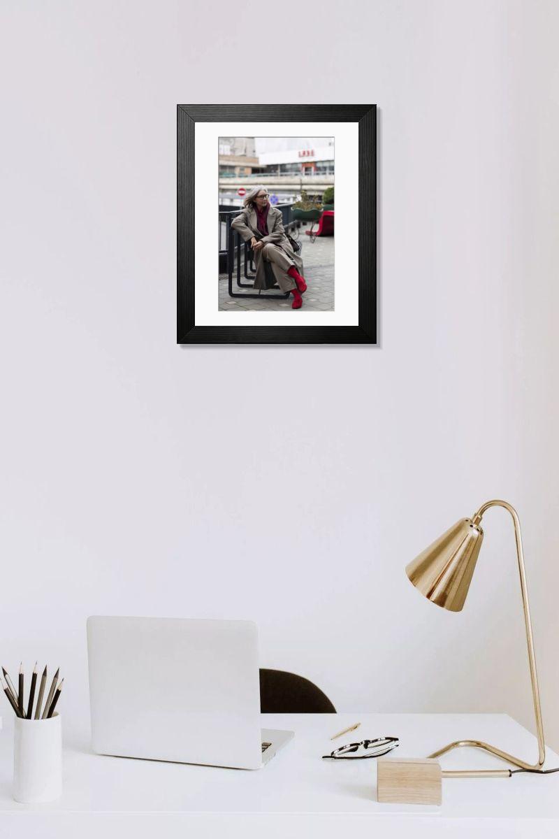 Shown hanging in a room: Modern 14"x12" (36x31cm)