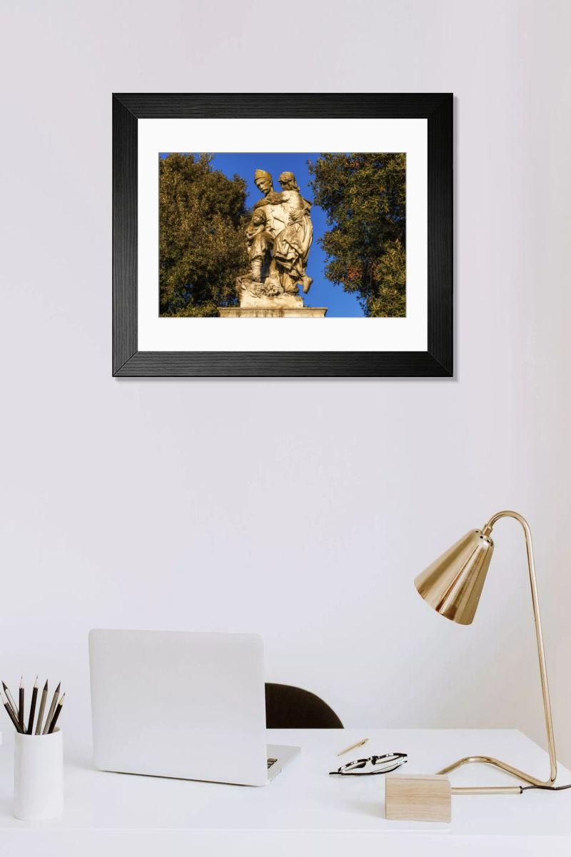 Shown hanging in a room: Modern 14"x12" (36x31cm)