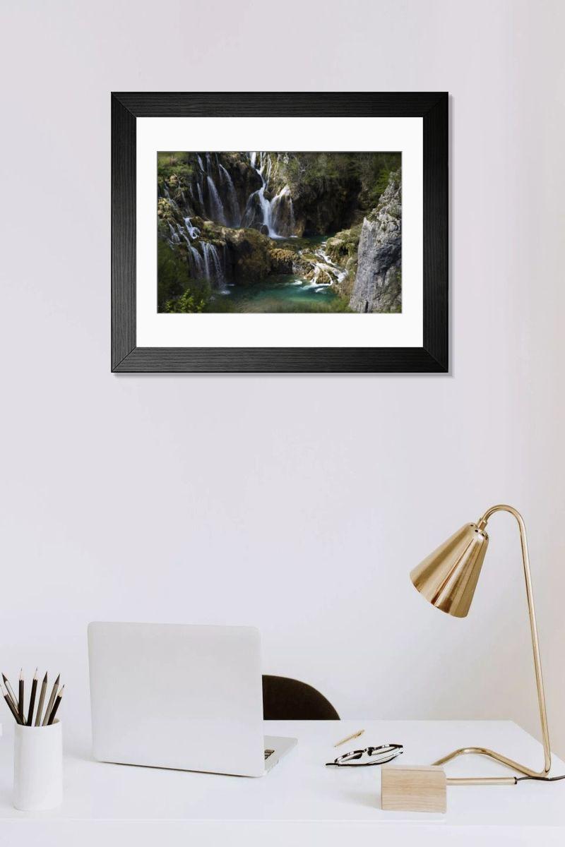 Shown hanging in a room: Modern 14"x12" (36x31cm)