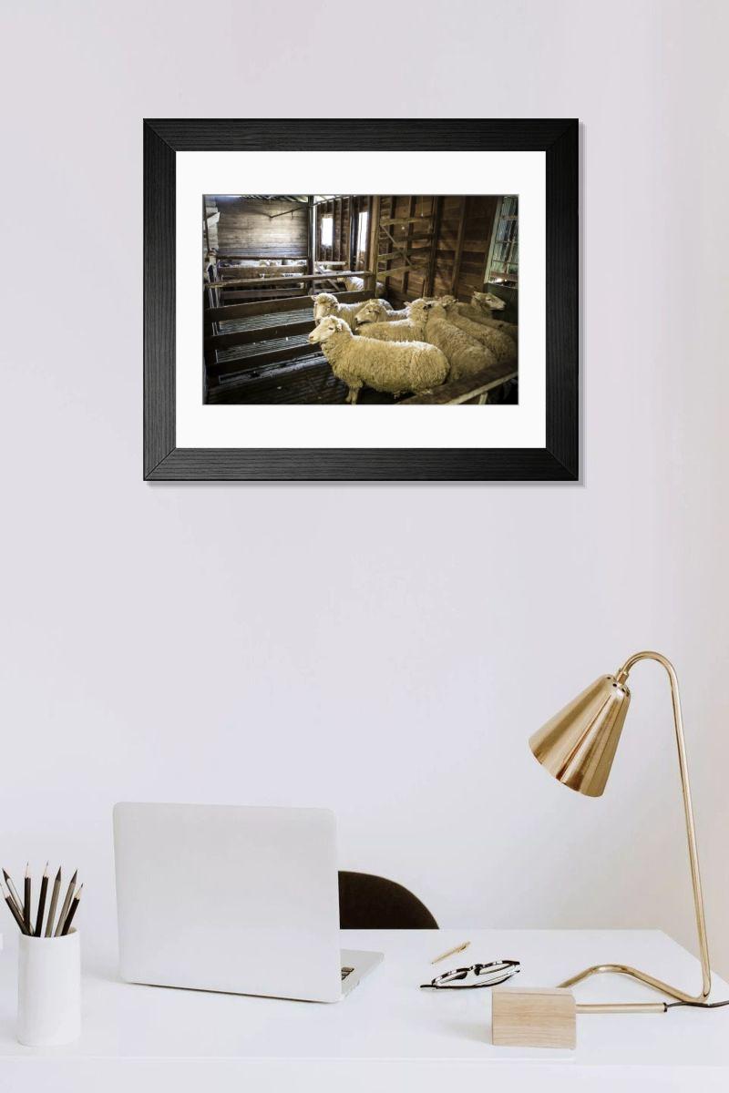 Shown hanging in a room: Modern 14"x12" (36x31cm)