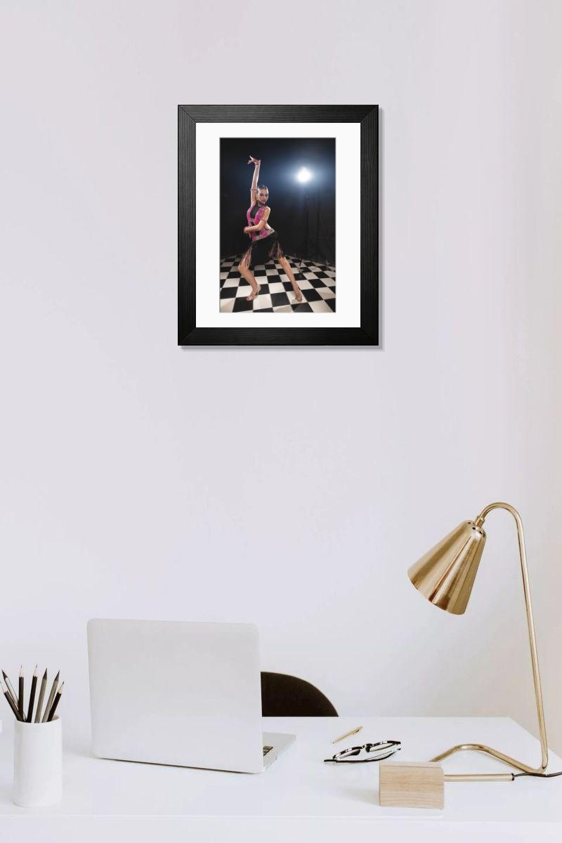 Shown hanging in a room: Modern 14"x12" (36x31cm)