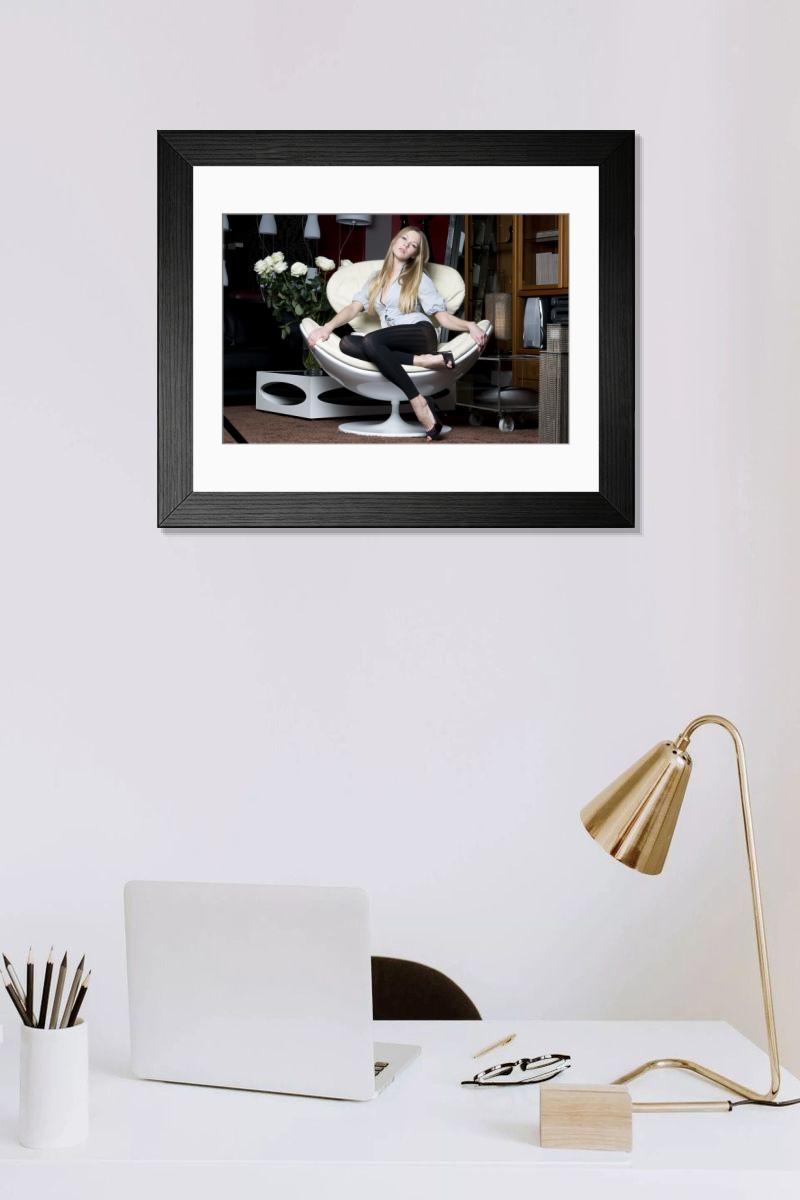 Shown hanging in a room: Modern 14"x12" (36x31cm)