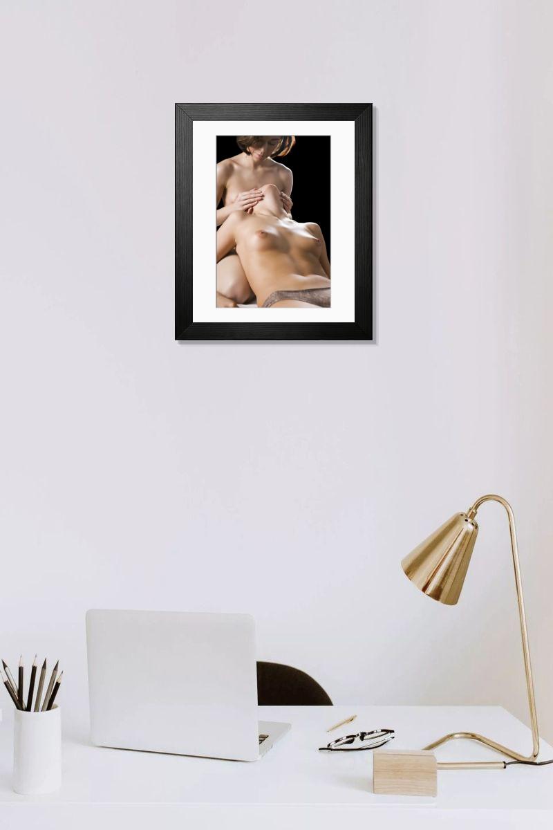Shown hanging in a room: Modern 14"x12" (36x31cm)