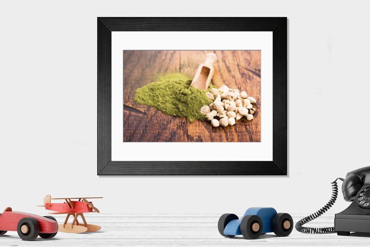 Shown hanging in a room: Modern 14"x12" (36x31cm)