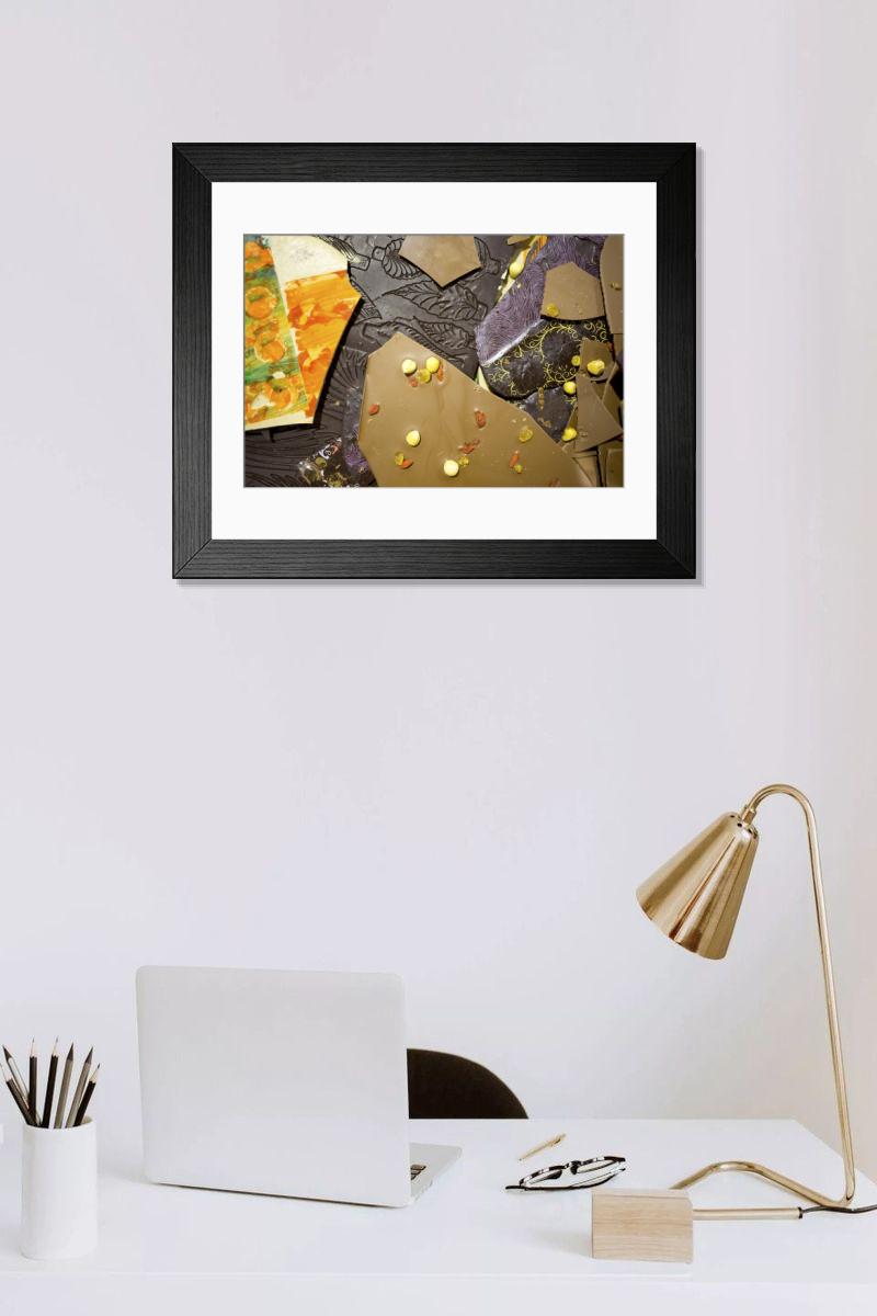 Shown hanging in a room: Modern 14"x12" (36x31cm)