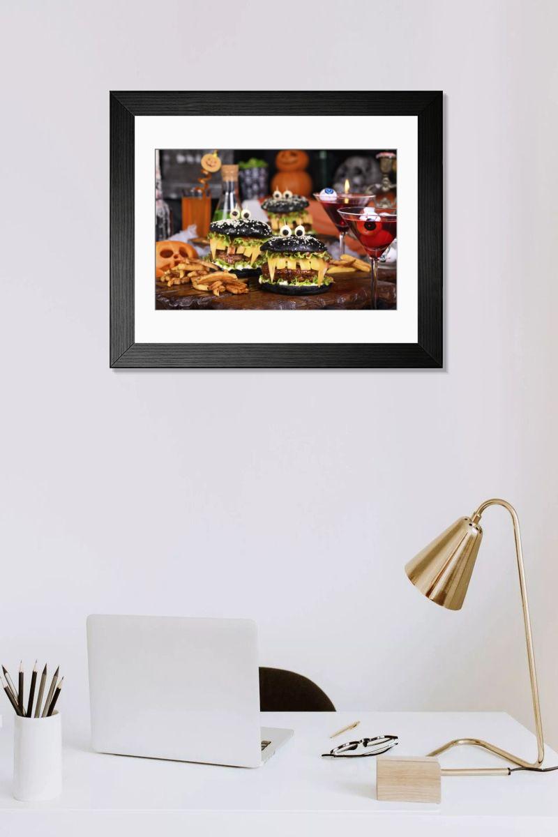 Shown hanging in a room: Modern 14"x12" (36x31cm)