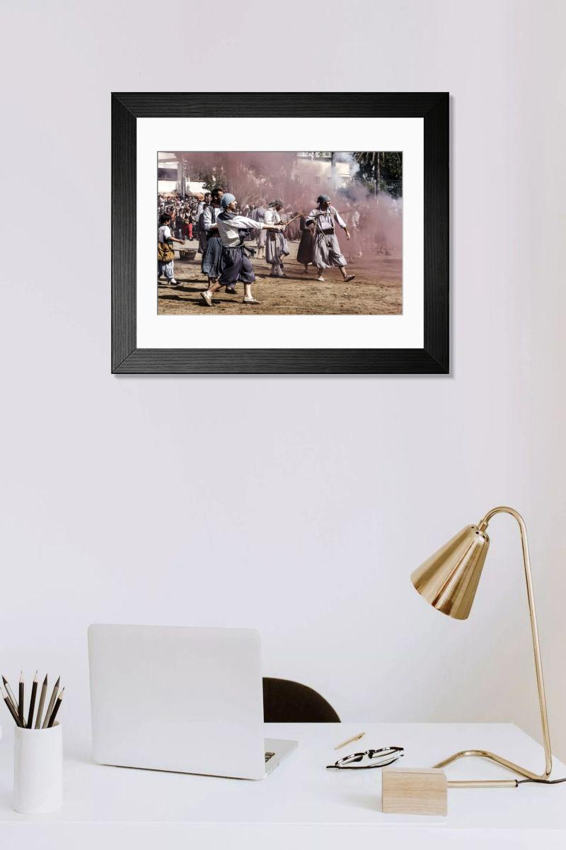 Shown hanging in a room: Modern 14"x12" (36x31cm)