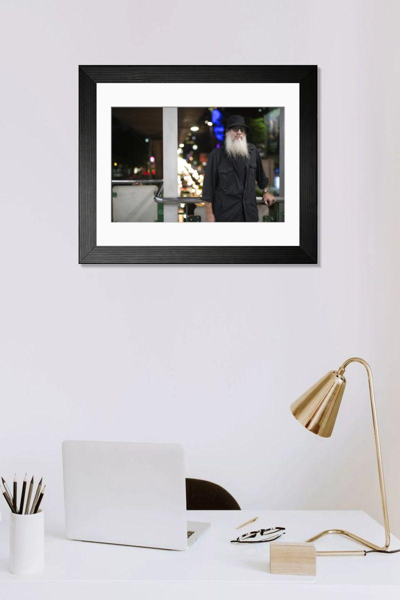 Shown hanging in a room: Modern 14"x12" (36x31cm)