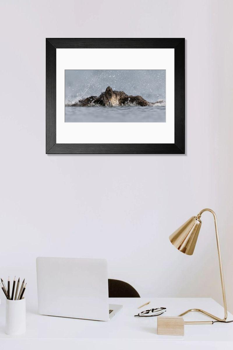 Shown hanging in a room: Modern 14"x12" (36x31cm)