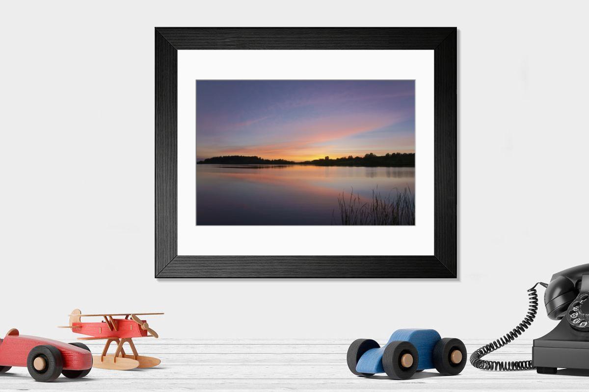 Shown hanging in a room: Modern 14"x12" (36x31cm)