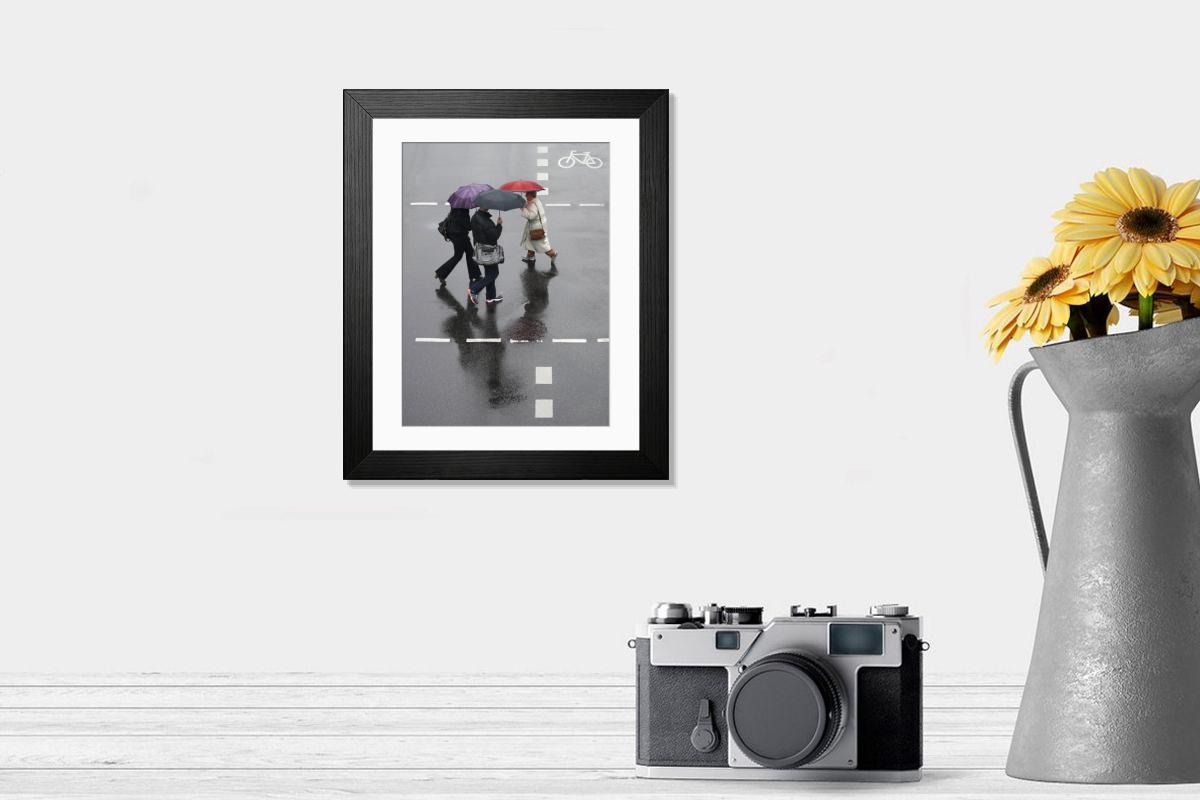 Shown hanging in a room: Modern 14"x12" (36x31cm)