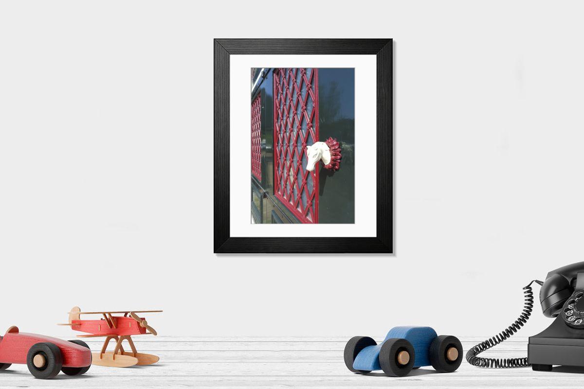 Shown hanging in a room: Modern 14"x12" (36x31cm)