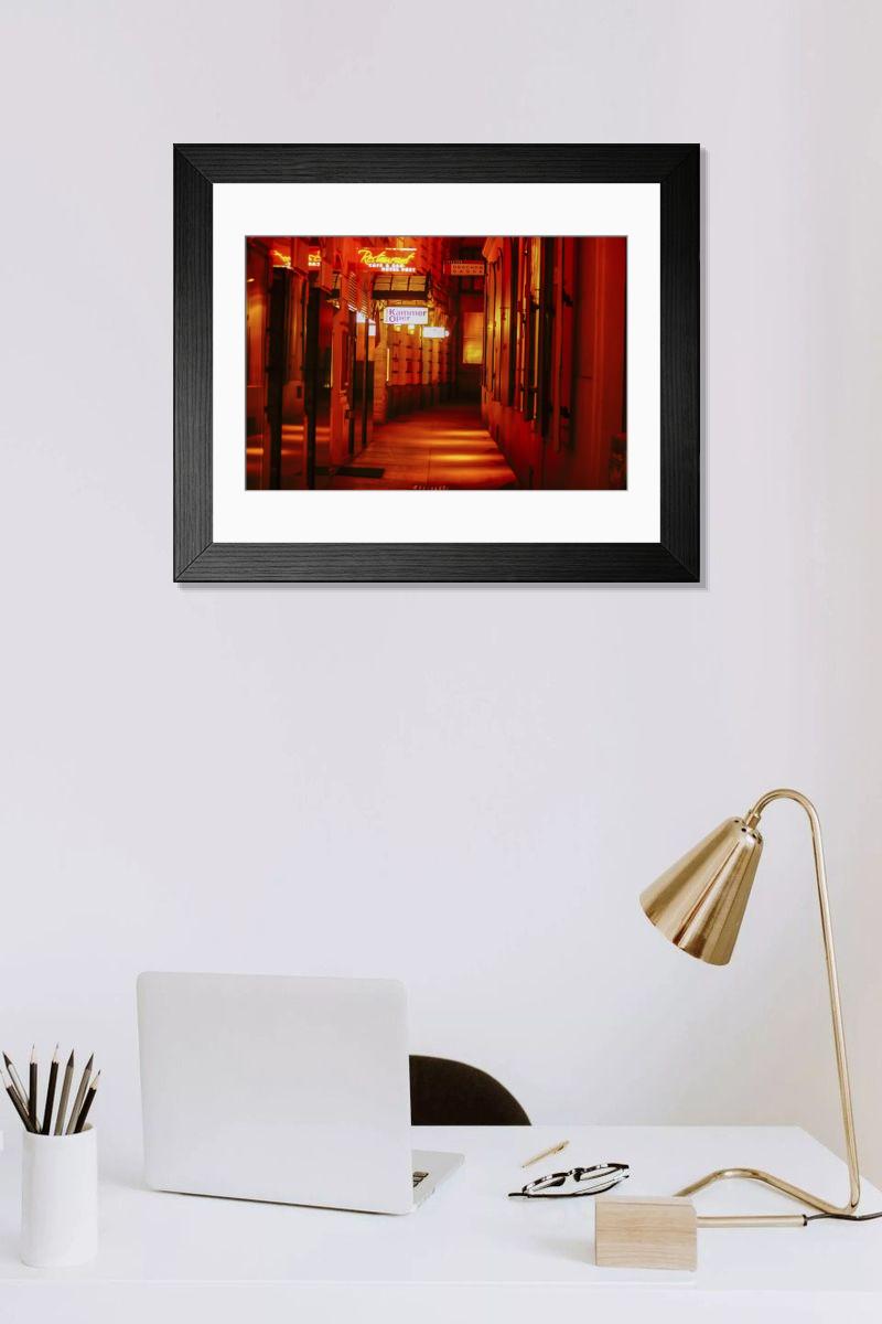 Shown hanging in a room: Modern 14"x12" (36x31cm)
