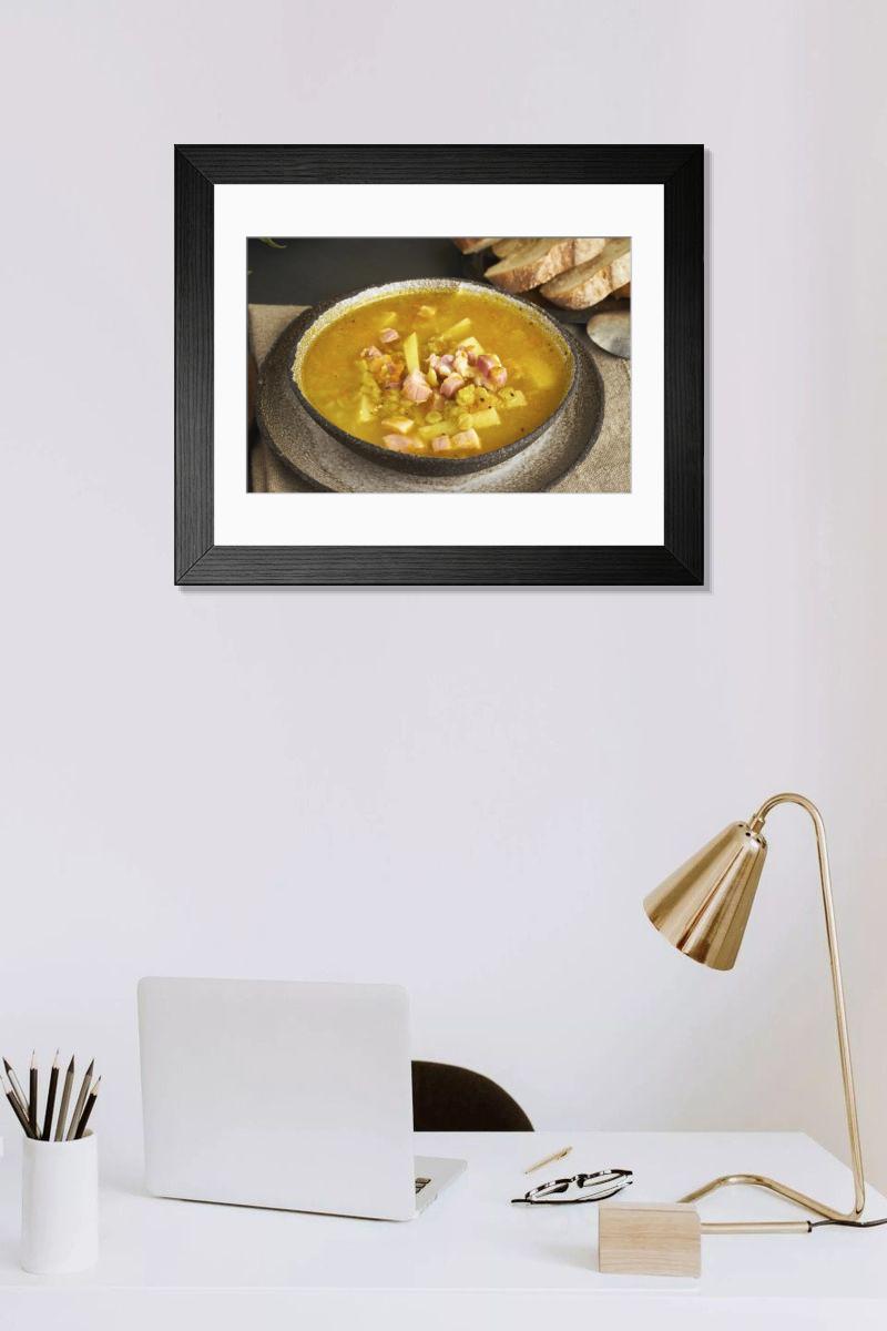 Shown hanging in a room: Modern 14"x12" (36x31cm)