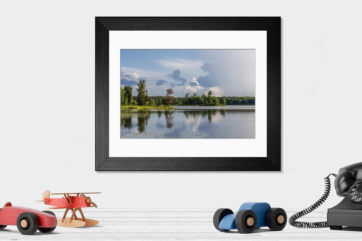 Shown hanging in a room: Modern 14"x12" (36x31cm)