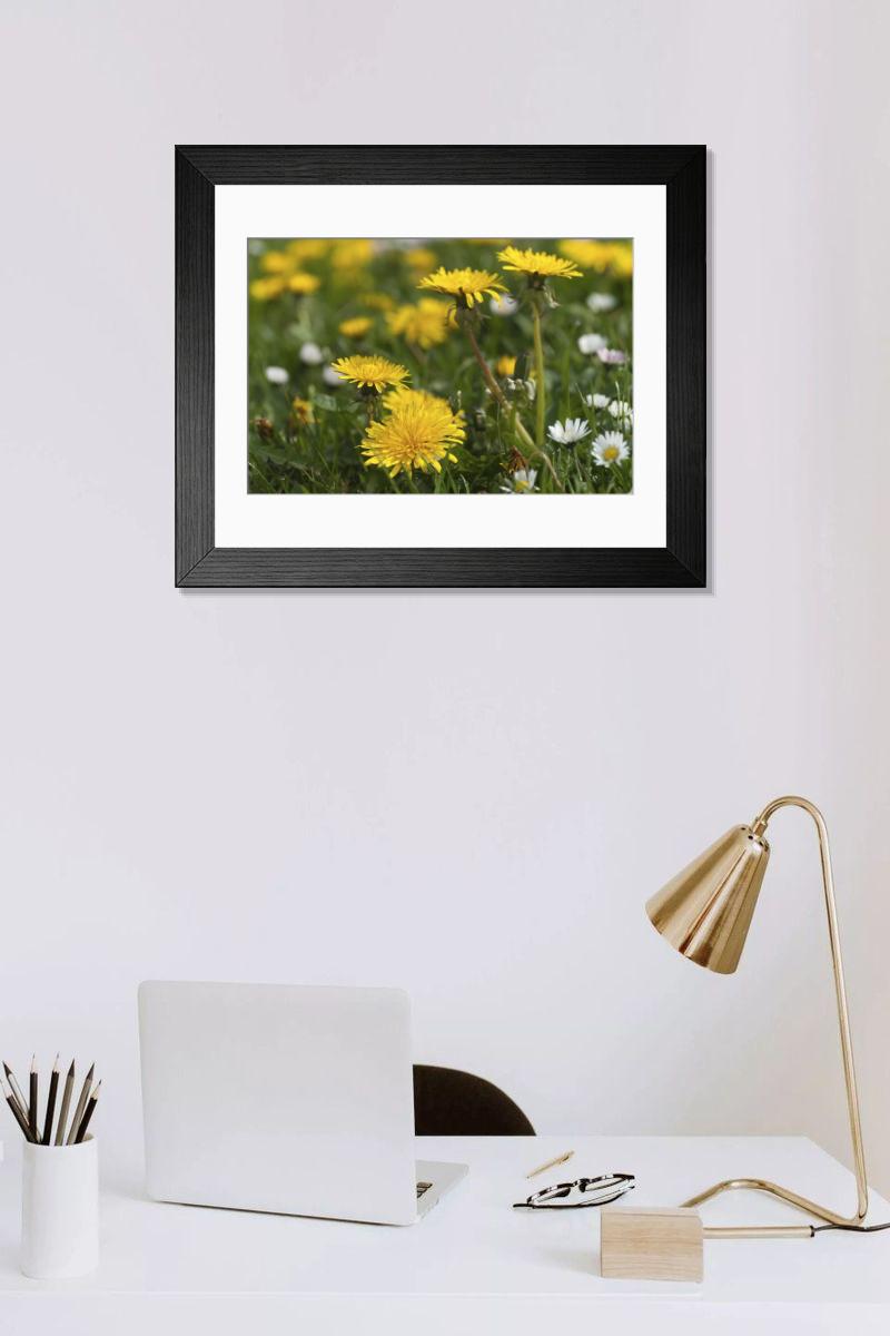Shown hanging in a room: Modern 14"x12" (36x31cm)