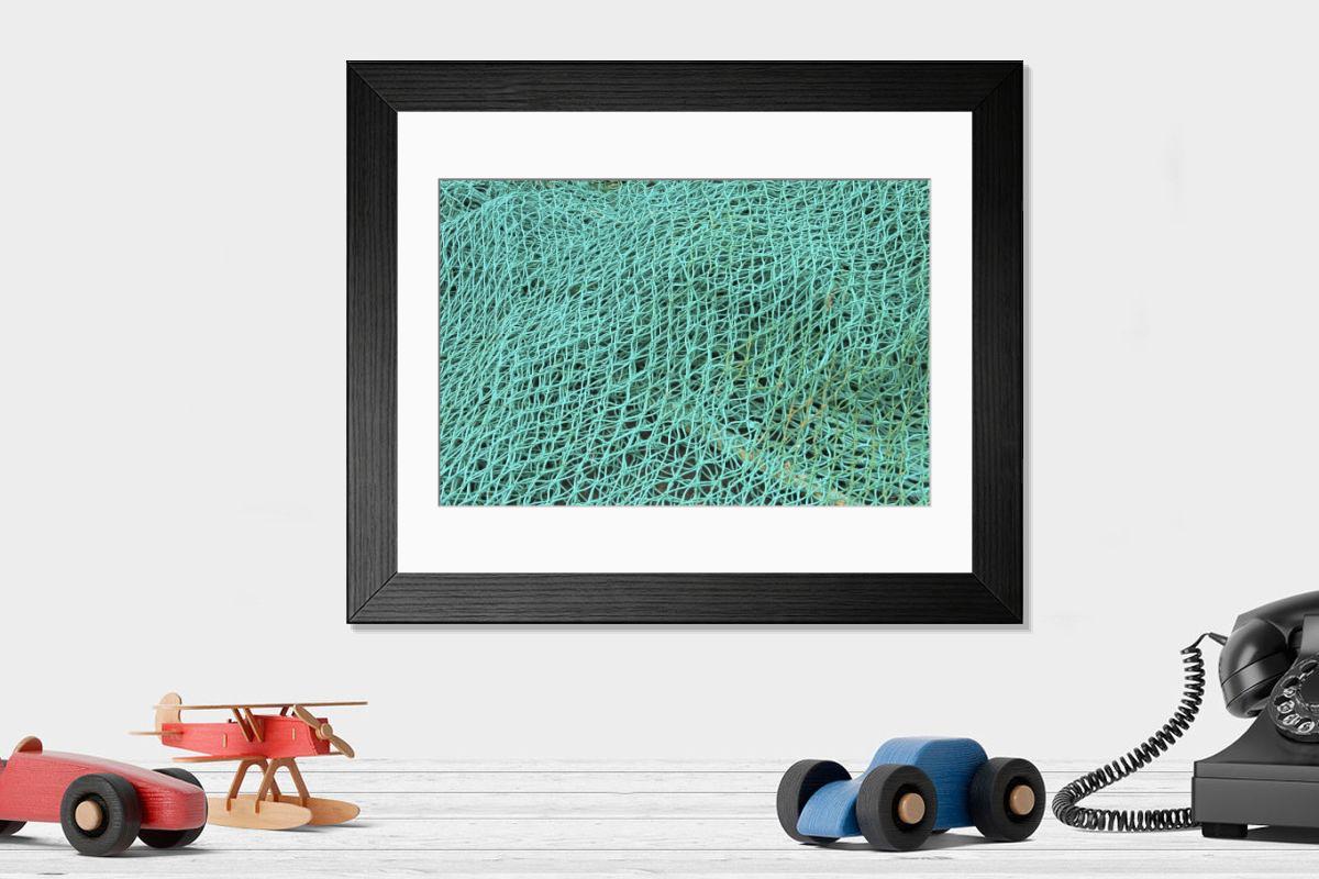 Shown hanging in a room: Modern 14"x12" (36x31cm)