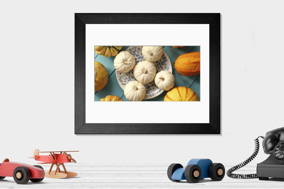 Shown hanging in a room: Modern 14"x12" (36x31cm)