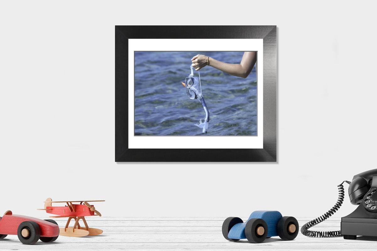 Shown hanging in a room: Modern 12"x10"