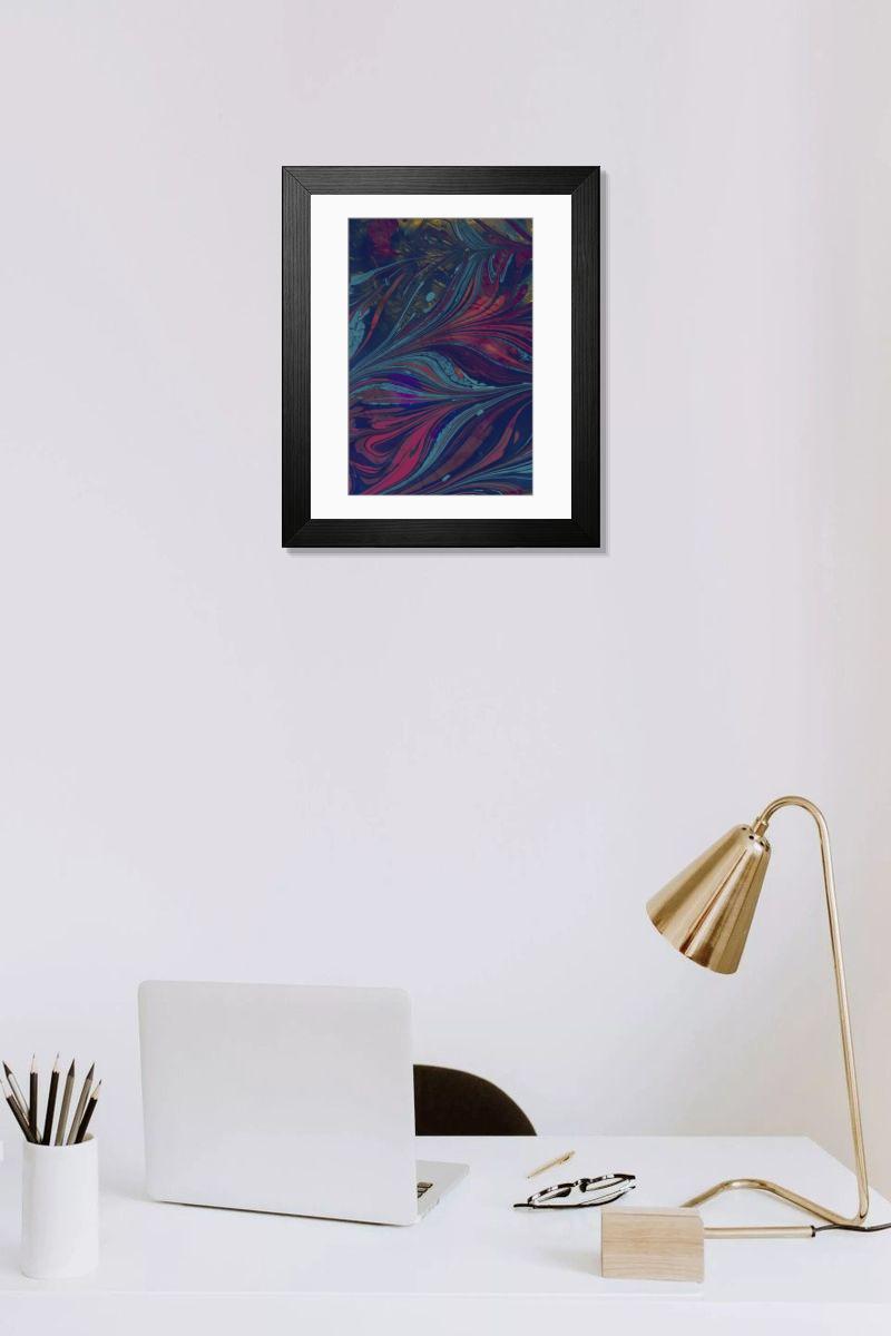 Shown hanging in a room: Modern 14"x12" (36x31cm)