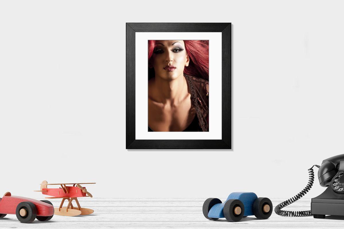 Shown hanging in a room: Modern 14"x12" (36x31cm)