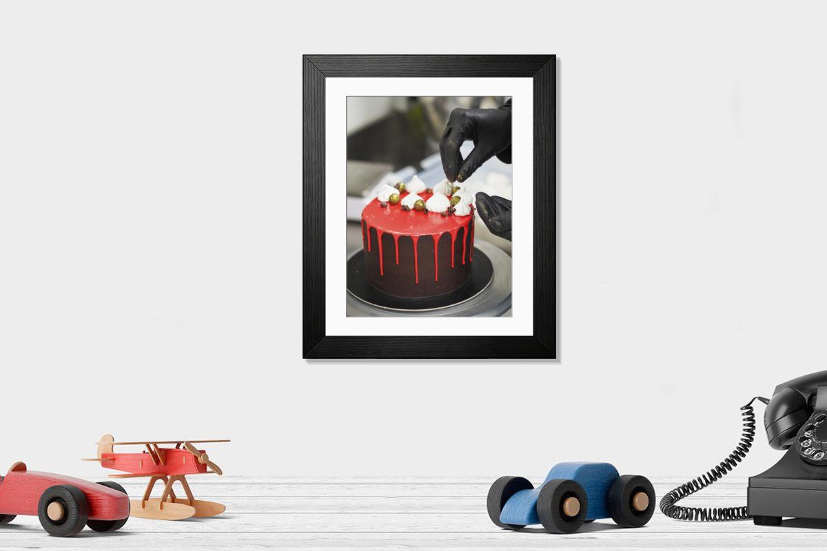 Shown hanging in a room: Modern 14"x12" (36x31cm)