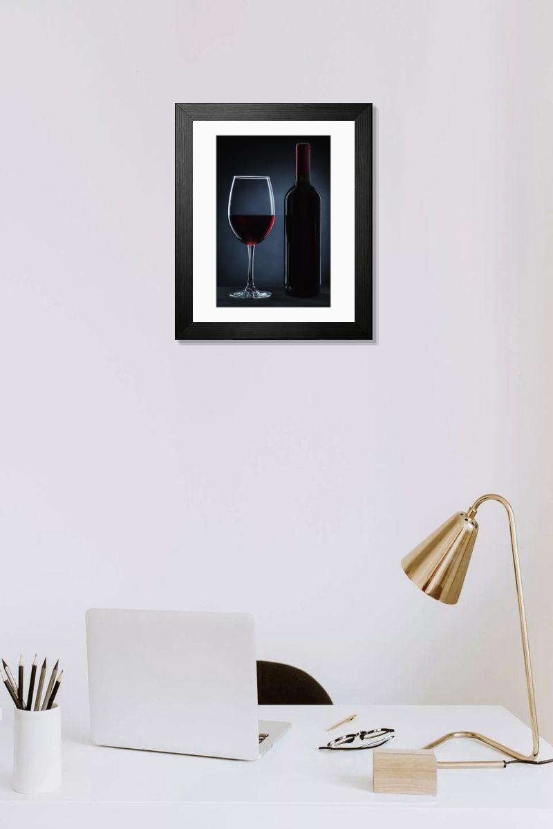 Shown hanging in a room: Modern 14"x12" (36x31cm)