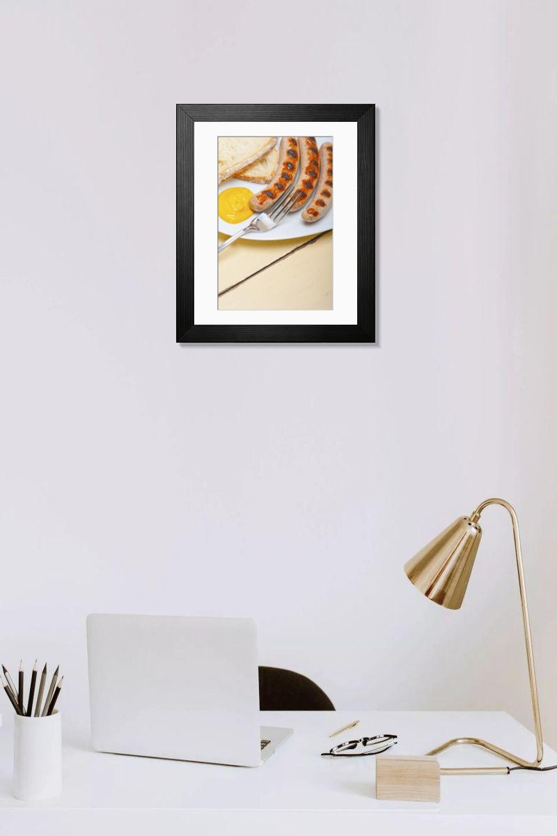 Shown hanging in a room: Modern 14"x12" (36x31cm)
