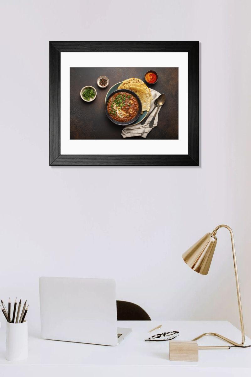 Shown hanging in a room: Modern 14"x12" (36x31cm)