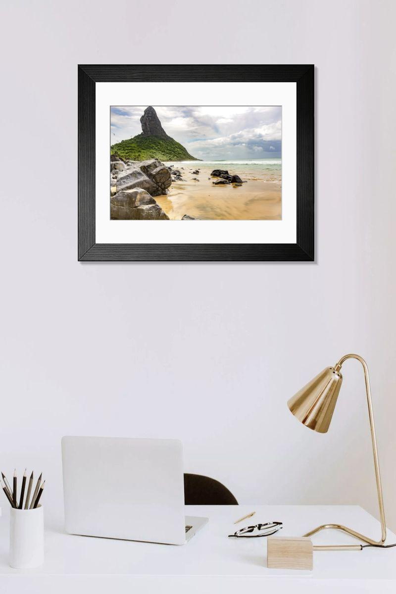 Shown hanging in a room: Modern 14"x12" (36x31cm)