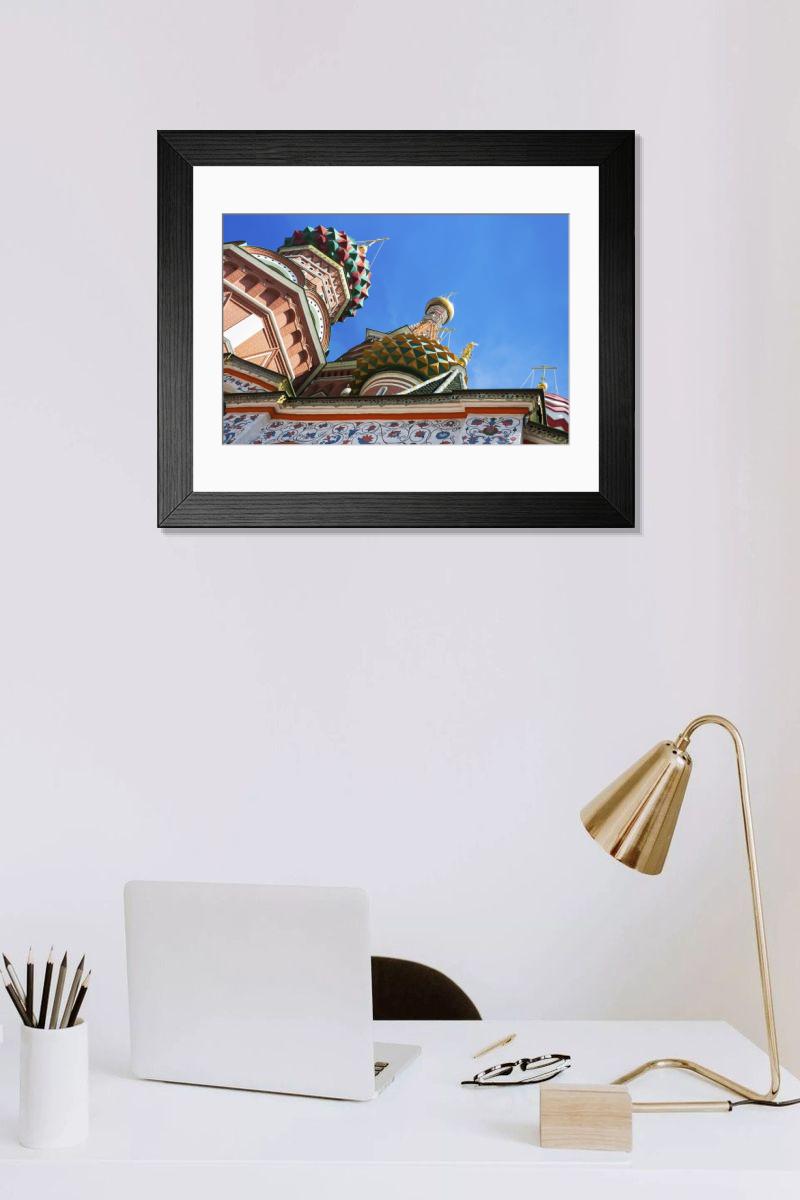 Shown hanging in a room: Modern 14"x12" (36x31cm)