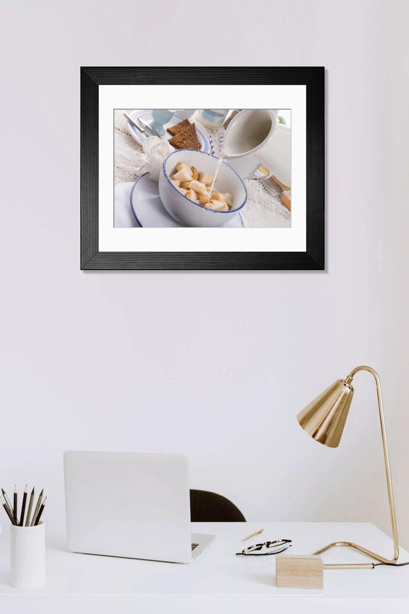 Shown hanging in a room: Modern 14"x12" (36x31cm)