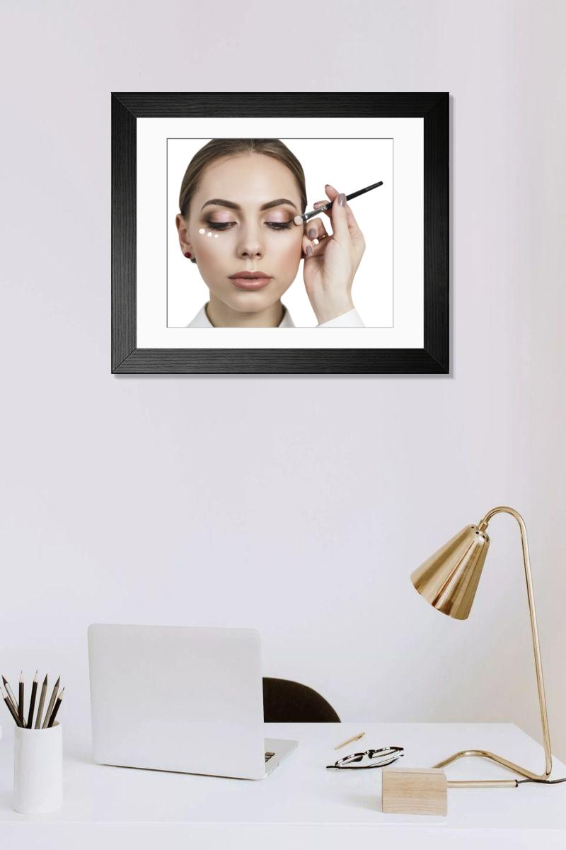 Shown hanging in a room: Modern 14"x12" (36x31cm)