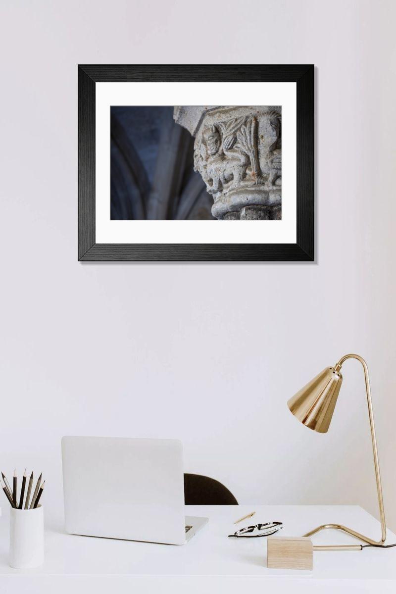 Shown hanging in a room: Modern 14"x12" (36x31cm)