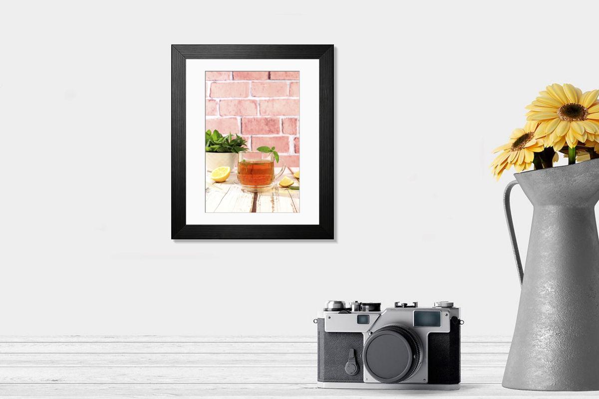 Shown hanging in a room: Modern 14"x12" (36x31cm)