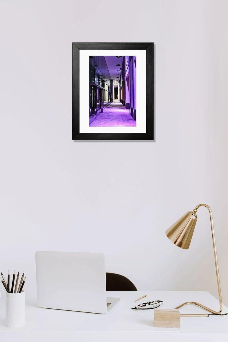 Shown hanging in a room: Modern 14"x12" (36x31cm)