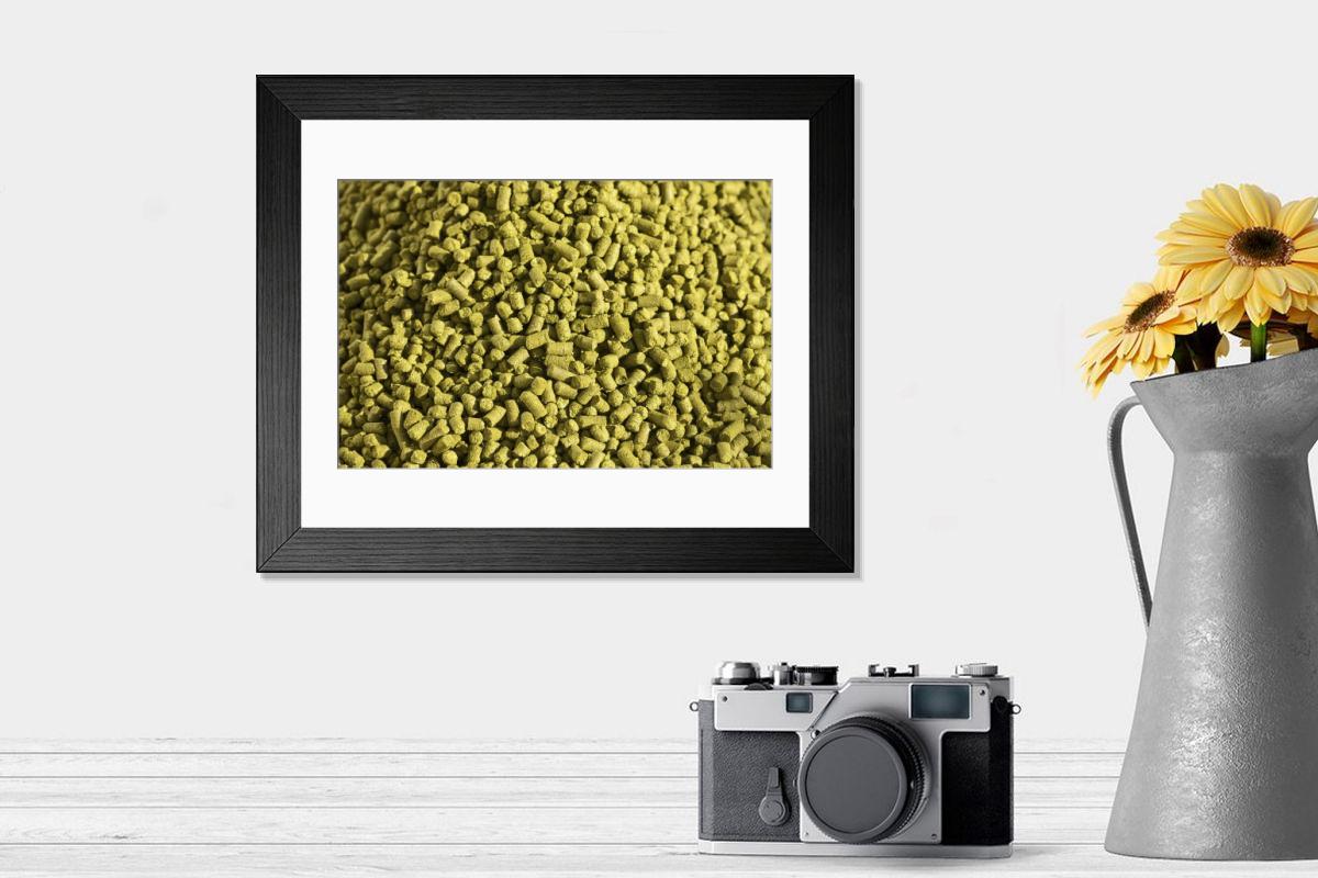 Shown hanging in a room: Modern 14"x12" (36x31cm)