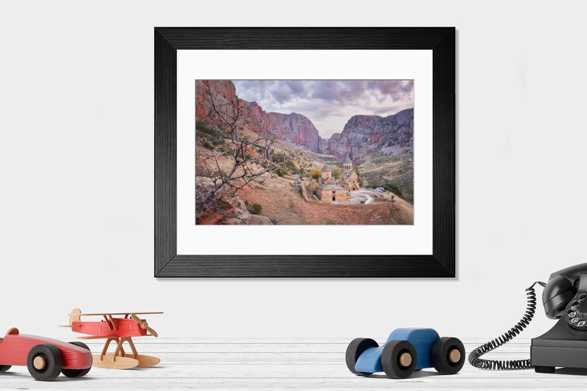 Shown hanging in a room: Modern 14"x12" (36x31cm)