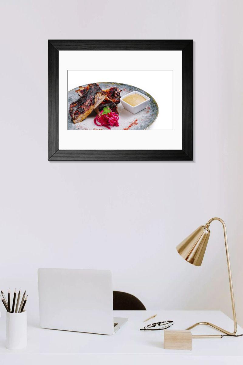 Shown hanging in a room: Modern 14"x12" (36x31cm)